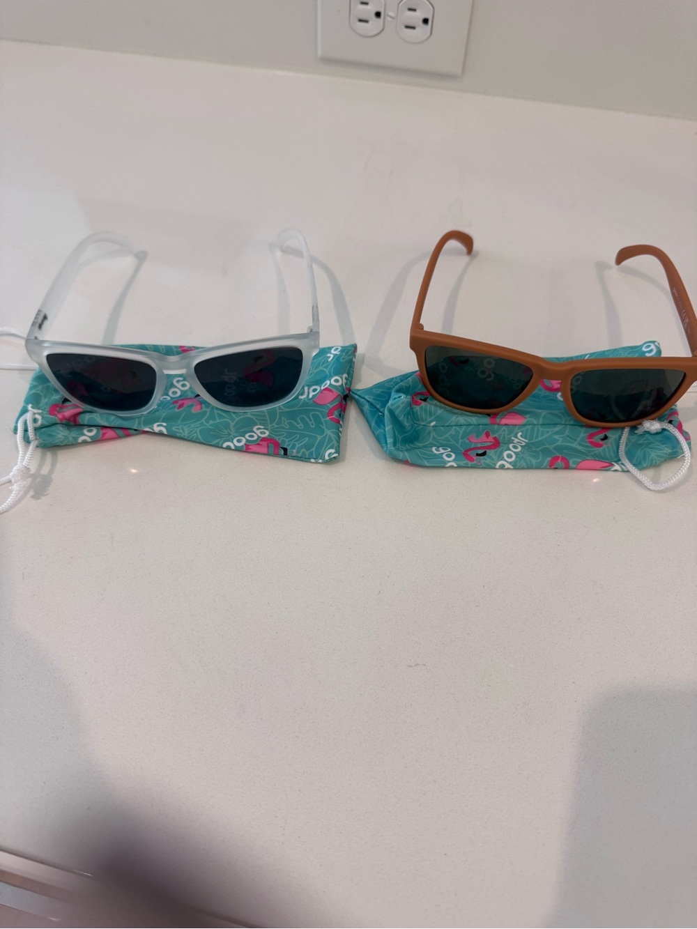 Two pairs Goodr sunglasses.  New!